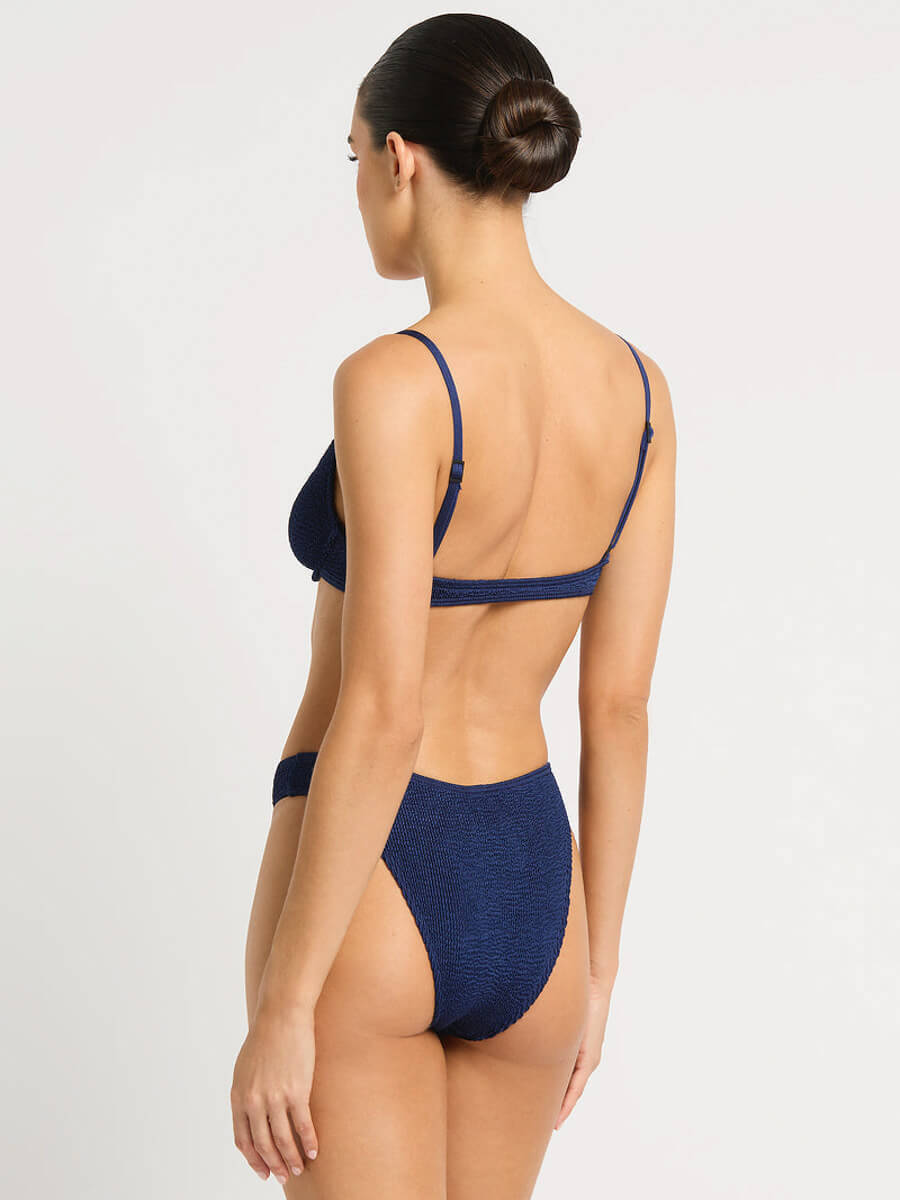 Bond-eye Gracie Balconette Top in Midnight Shimmer