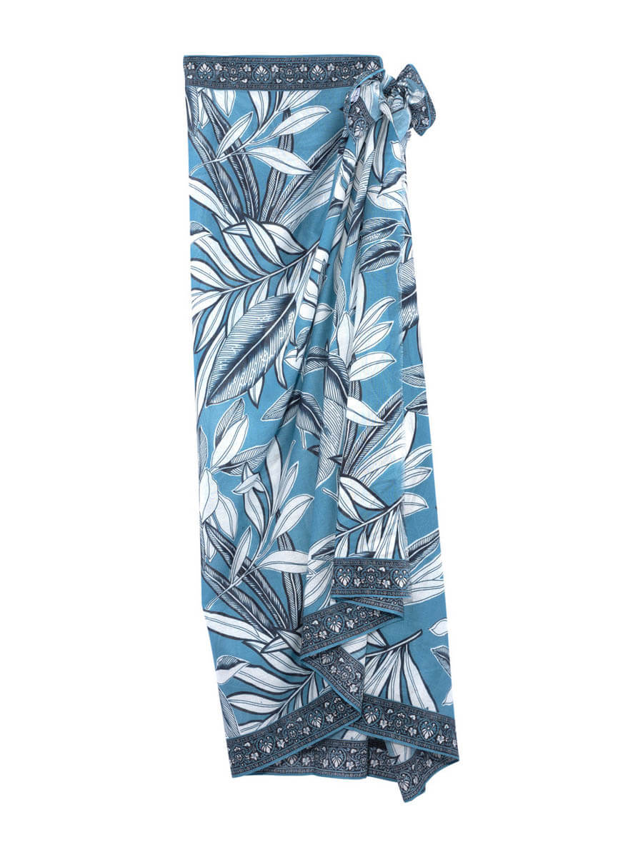 Echo Golden Palm Pareo In Vista Blue