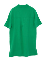 Echo Supersoft Gauze Maren Popover In Palm Green, view 2, click to see full size