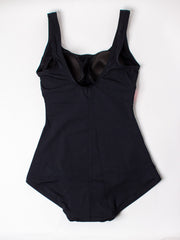 Finz Horizontal Splice One Piece in Black/Pink, view 3, click to see full size