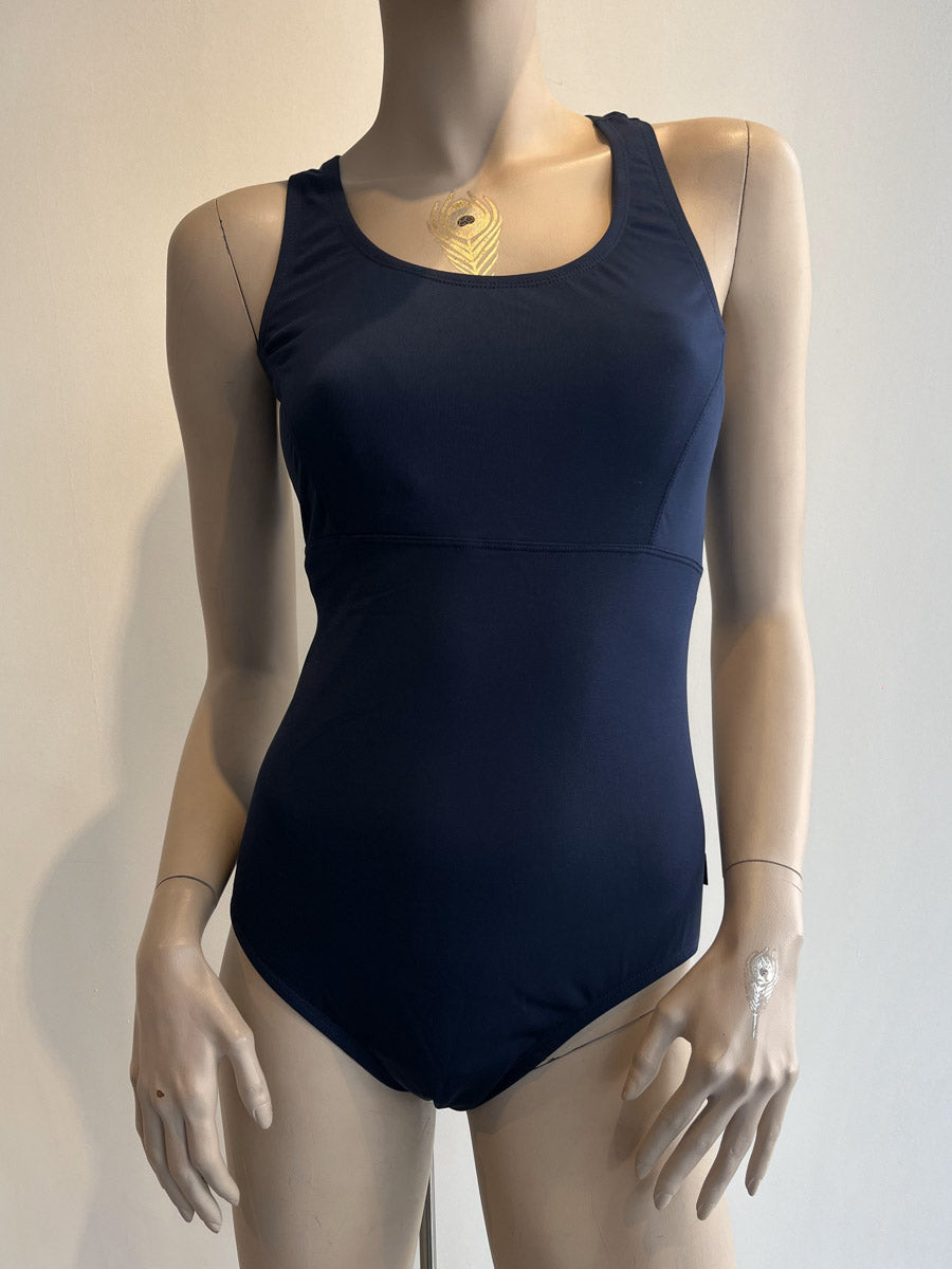 Finz Crossover Back One Piece in Navy