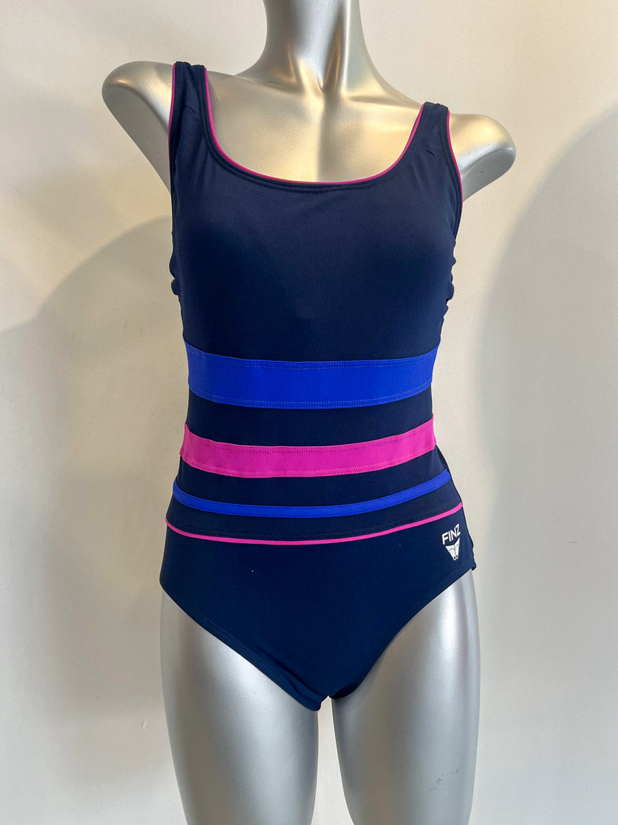 Finz Gradient Splice One Piece in Navy/Purple