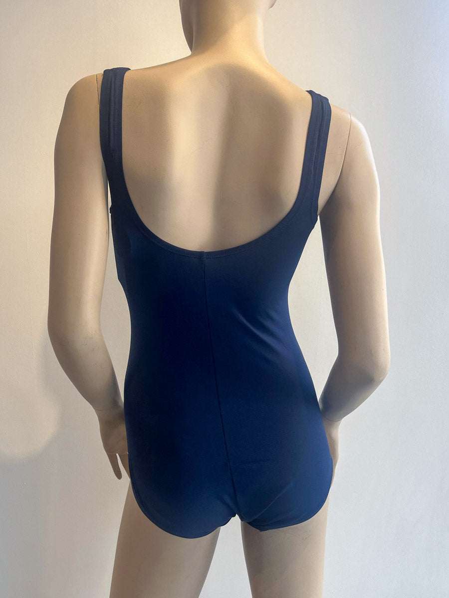 Finz Horizontal Splice One Piece in Navy/Aqua