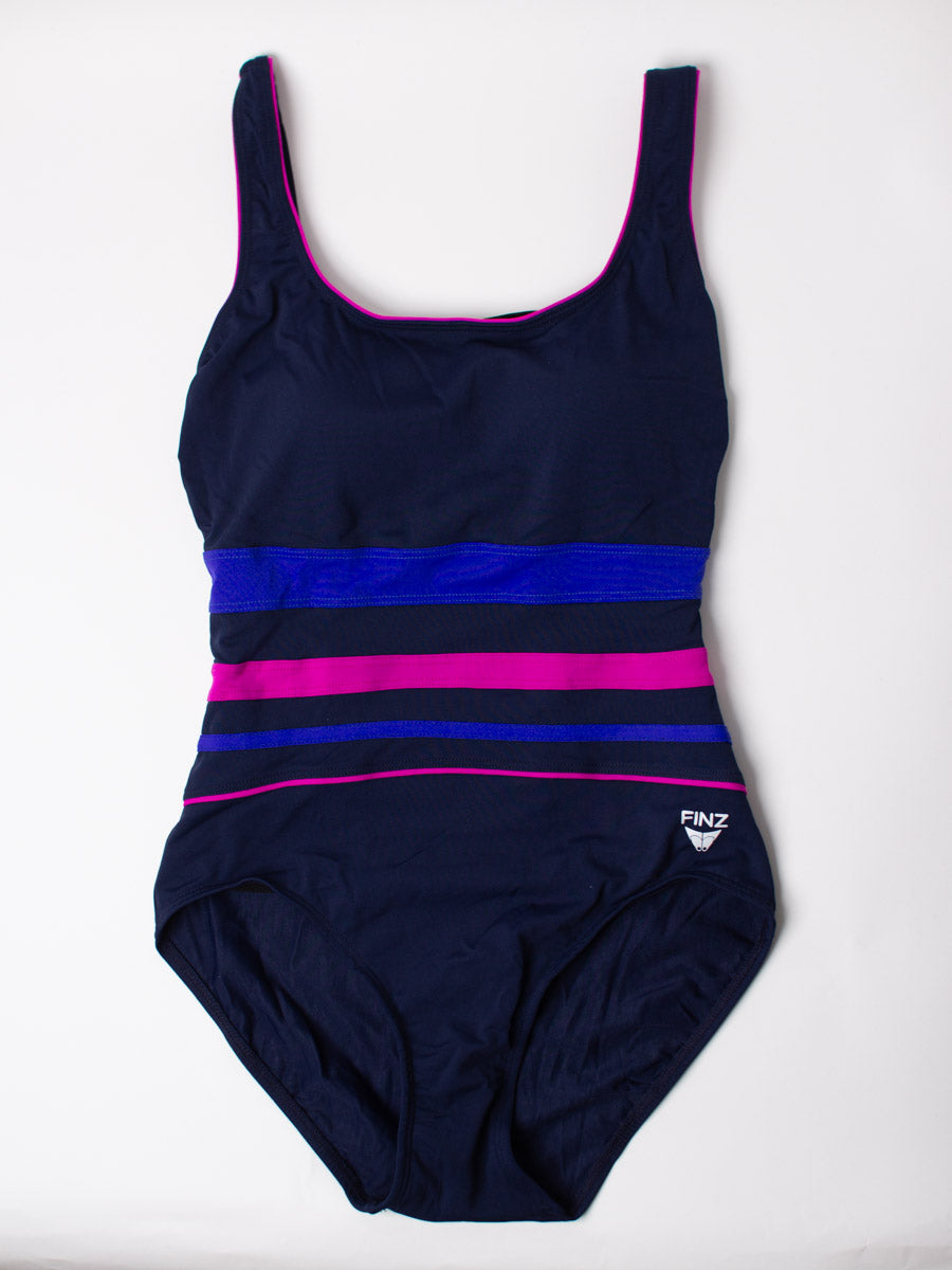 Finz Gradient Splice One Piece in Navy/Purple