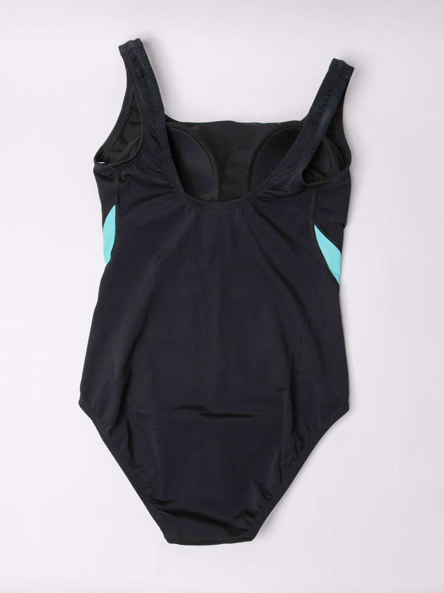 Finz Lightning Splice One Piece In Black/Aqua