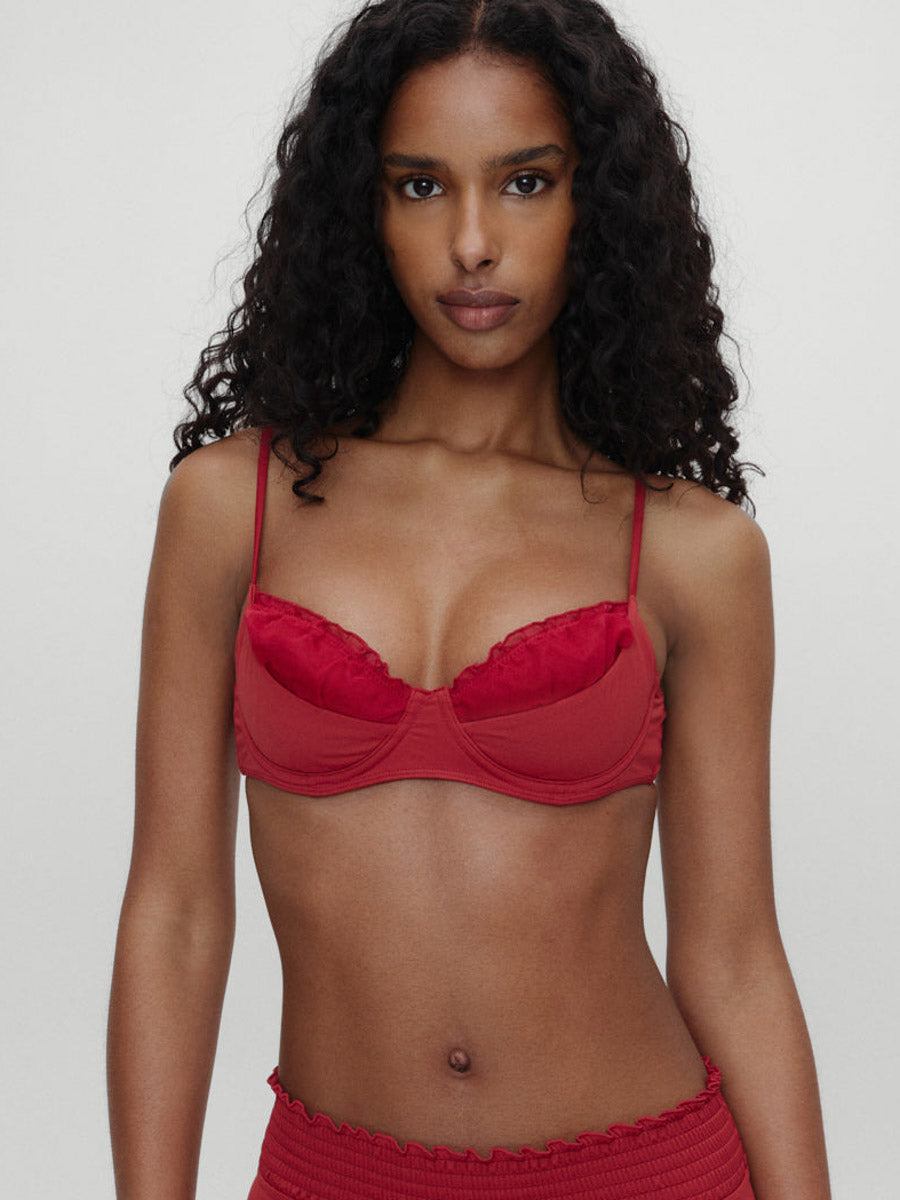 Frankies Bikinis Austin Top in Valentine