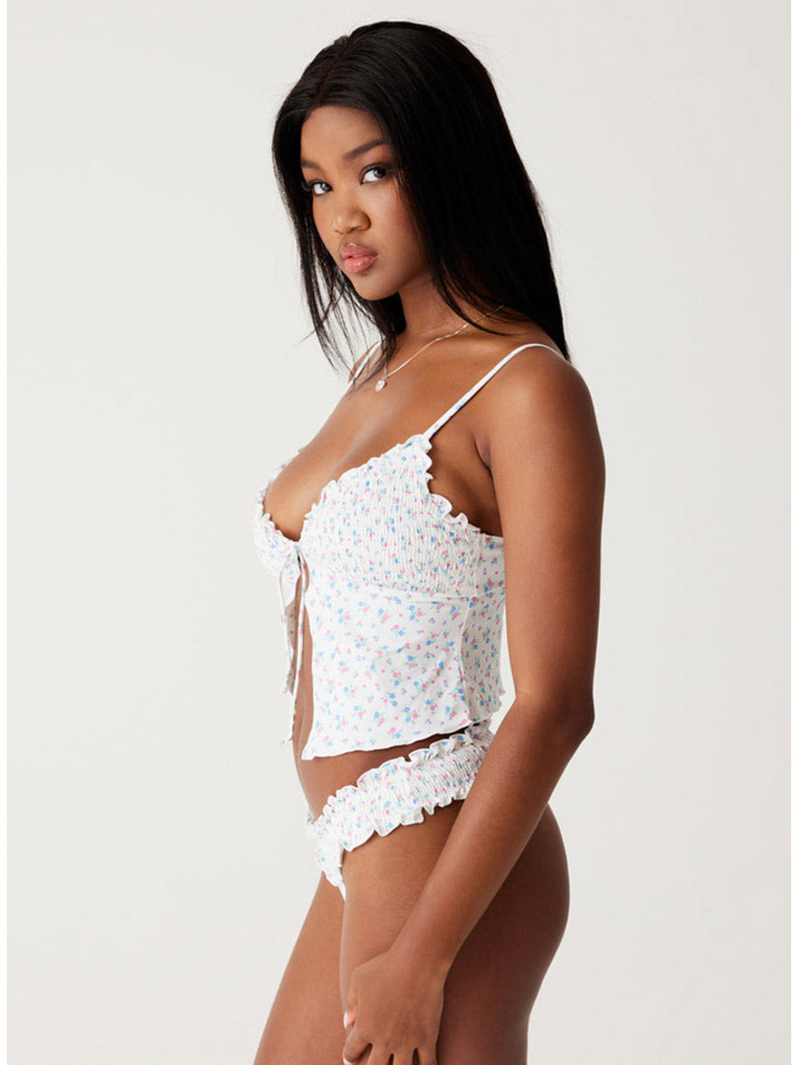 Frankies Bikinis Penelope Top in Sweet Meadow