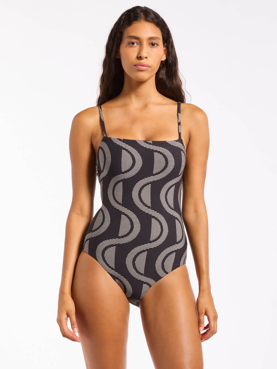 Jets Harmony Minimal Tank One Piece In Black
