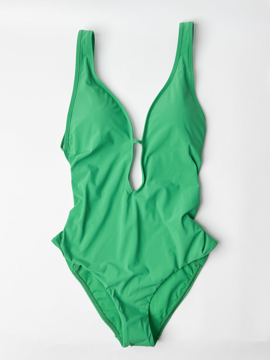 Jets Jetset Plunge Halter One Piece in Flora