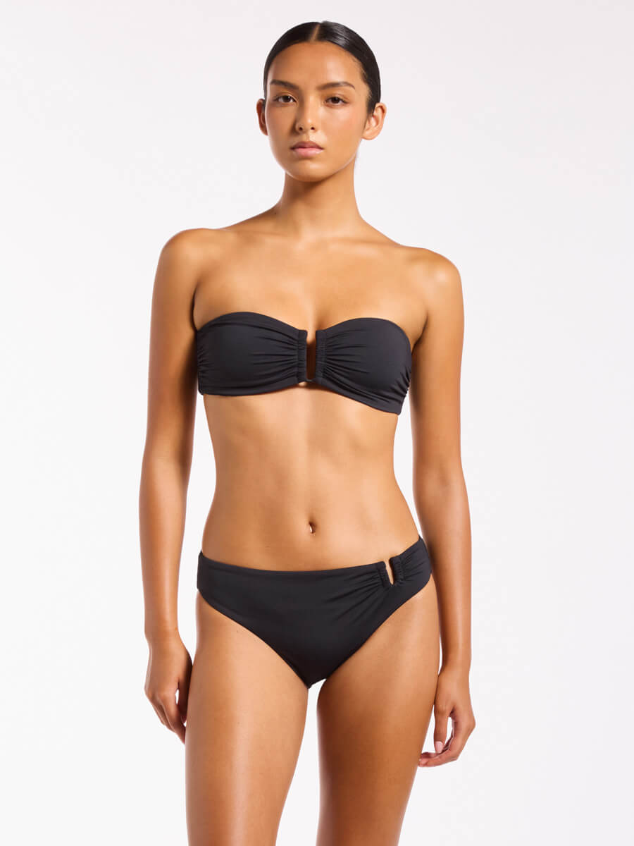 Jets U-Trim Bandeau Top In Black