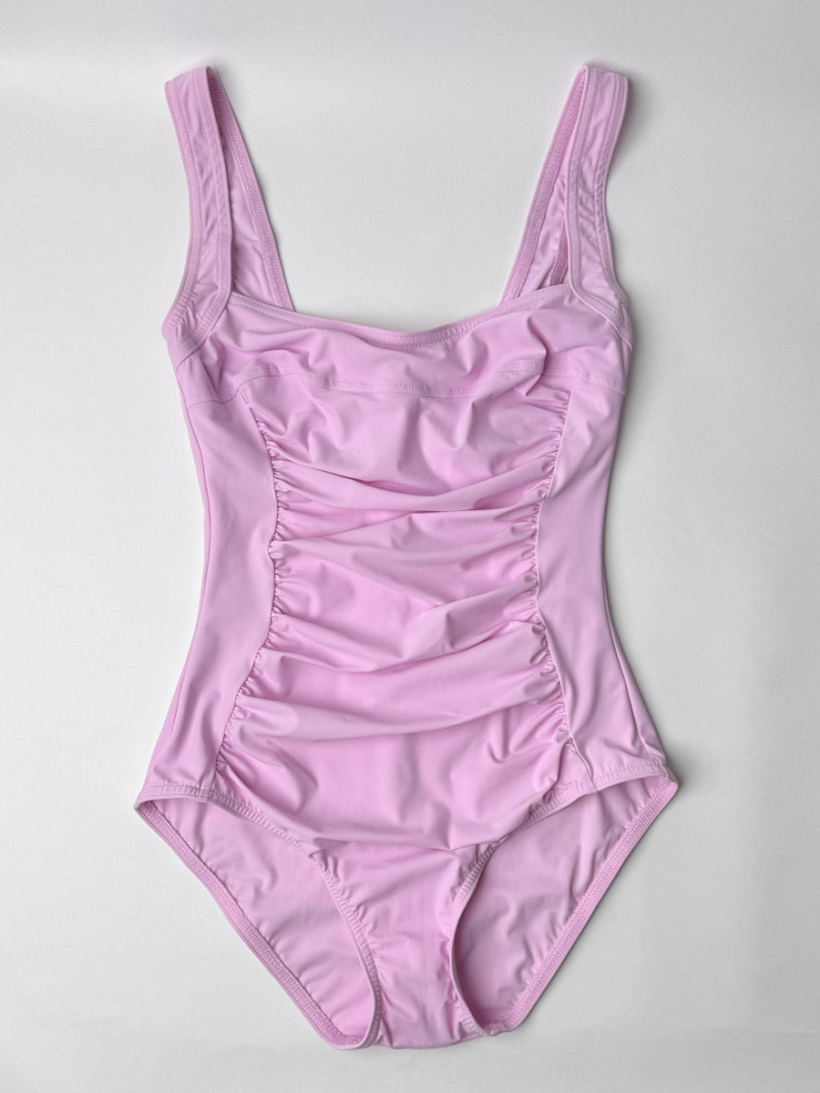 Karla Colletto One Piece Square Neck in Pale Pink