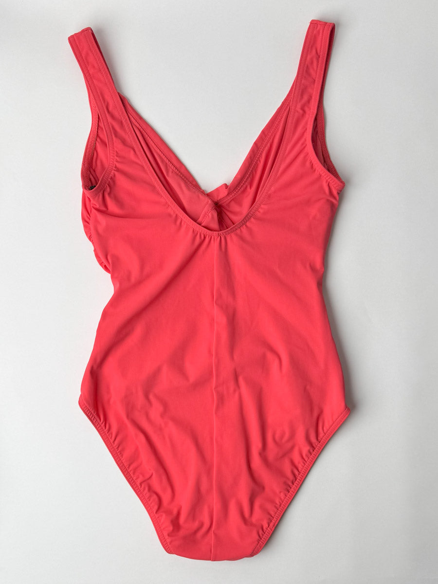 Karla Colletto One Piece Surplice Smart Suit in Begonia