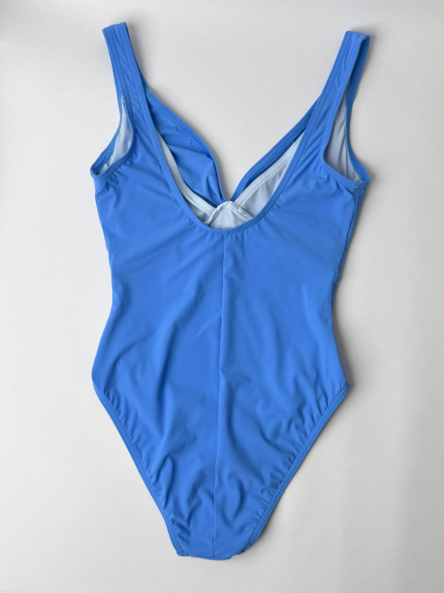 Karla Colletto One Piece Underwire Knot Twist in Hydrangea