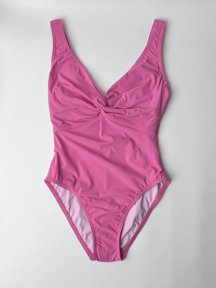 Karla Colletto One Piece Underwire Knot Twist in Zinnia