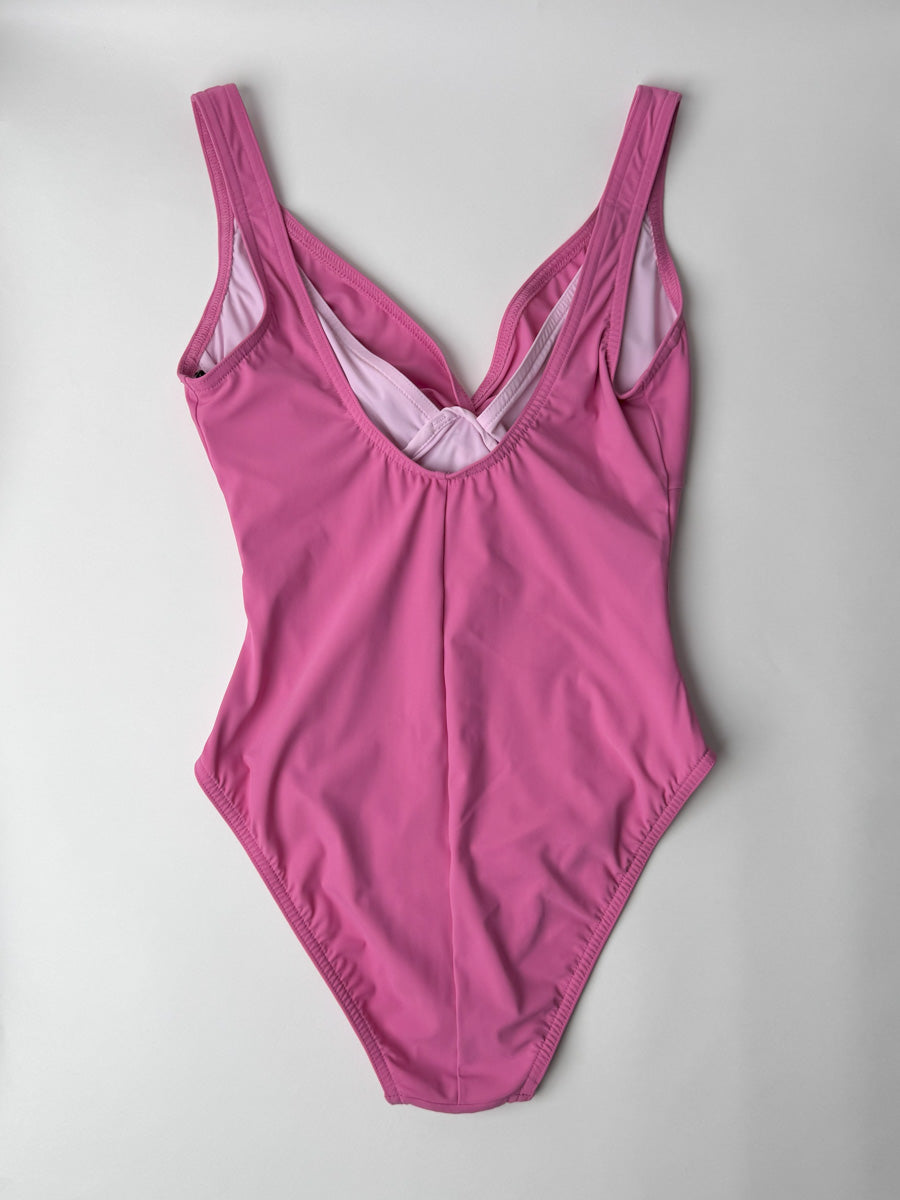 Karla Colletto One Piece Underwire Knot Twist in Zinnia