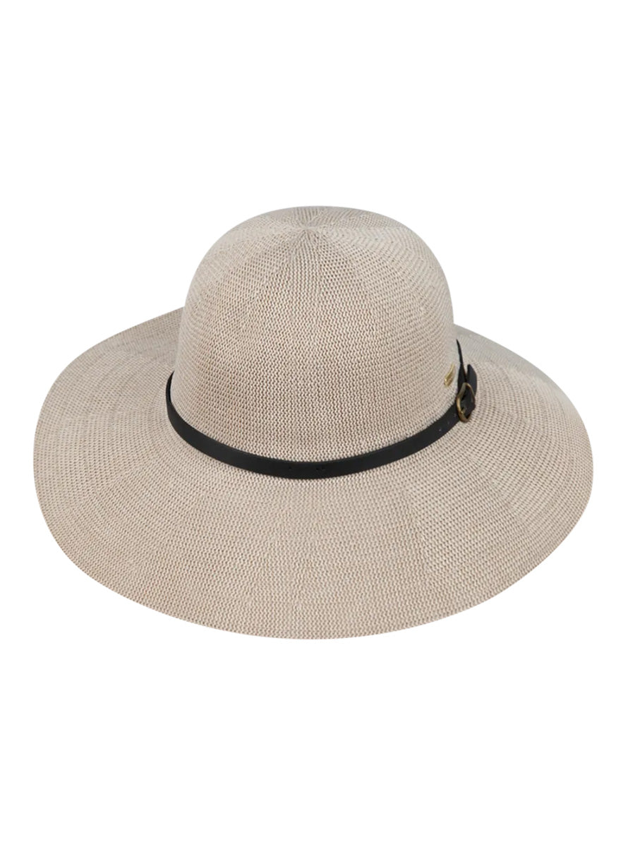 Leslie Wide Brim Hat SPF 50 in Taupe