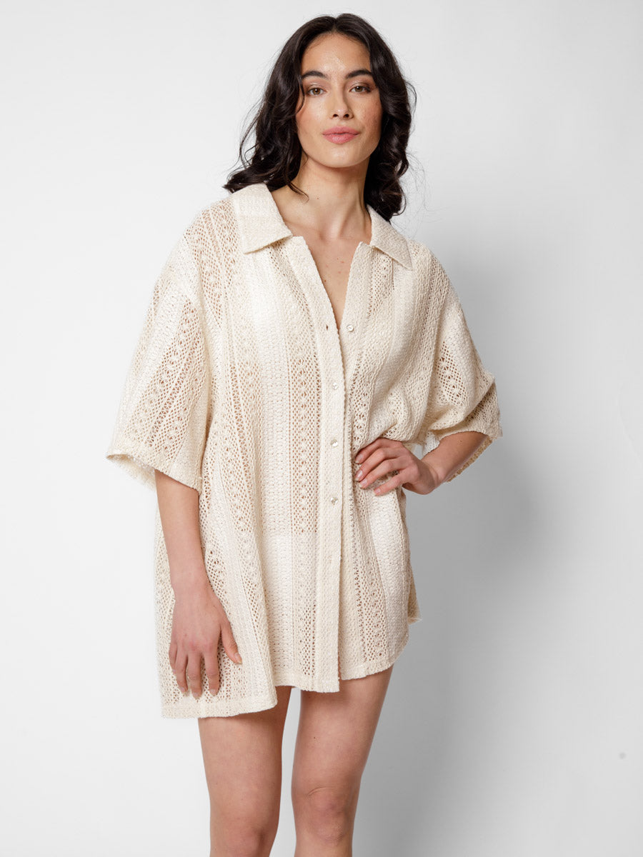 Amalfi Big Shirt in Sand