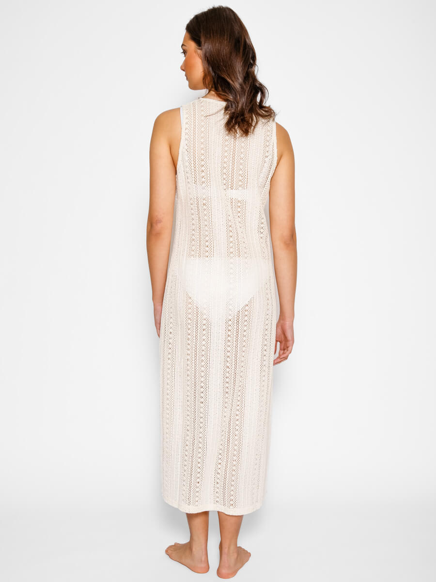 Amalfi Midi Dress in Sand