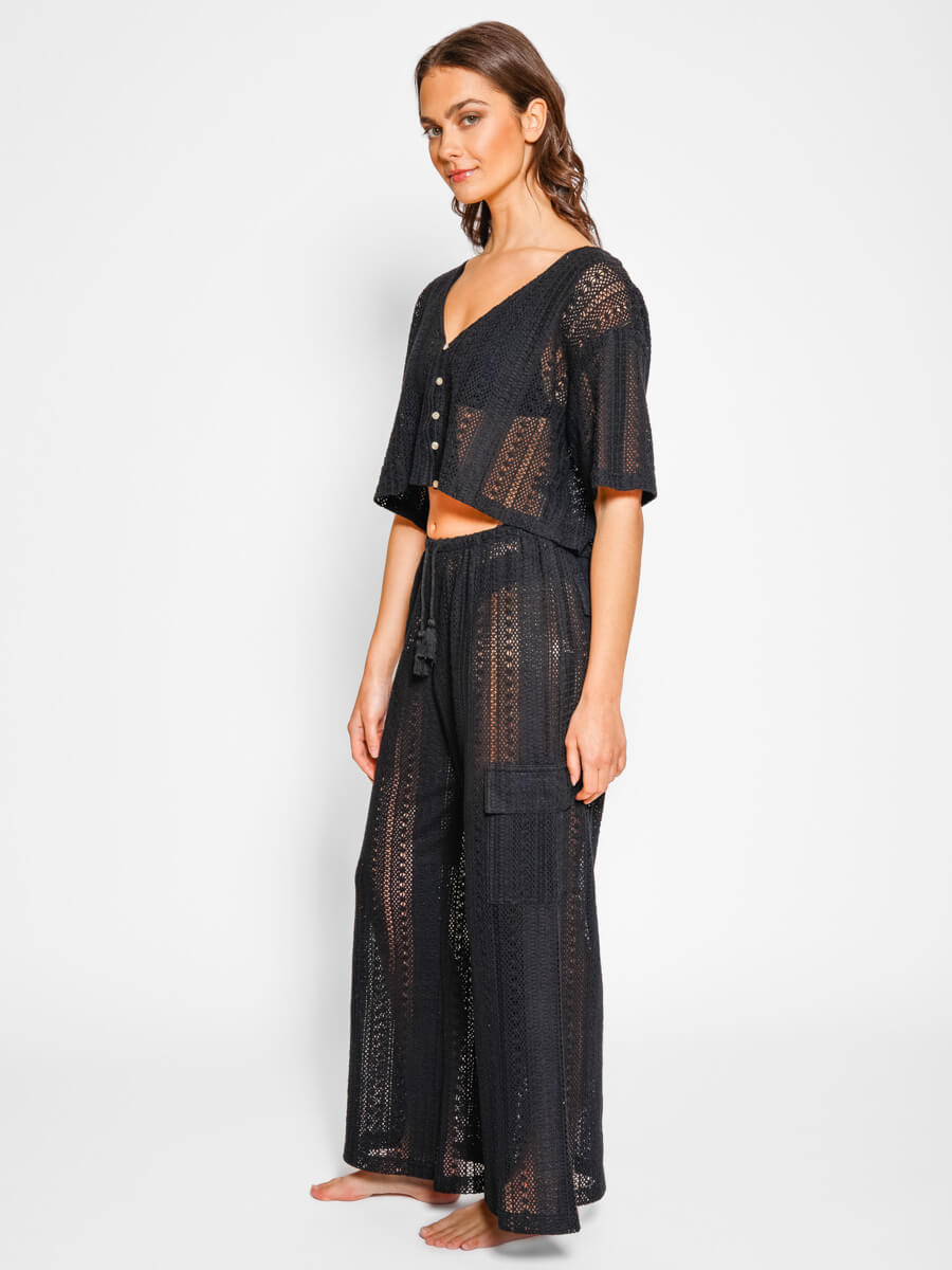 Koy Resort Amalfi Cargo Pants In Black