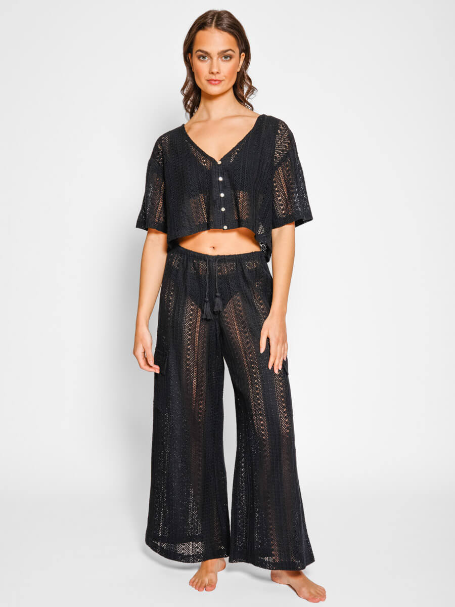 Koy Resort Amalfi Cargo Pants In Black