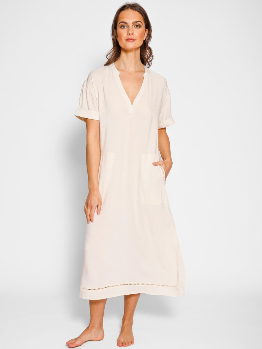 Koy Resort Capri Travel Dress in Raw