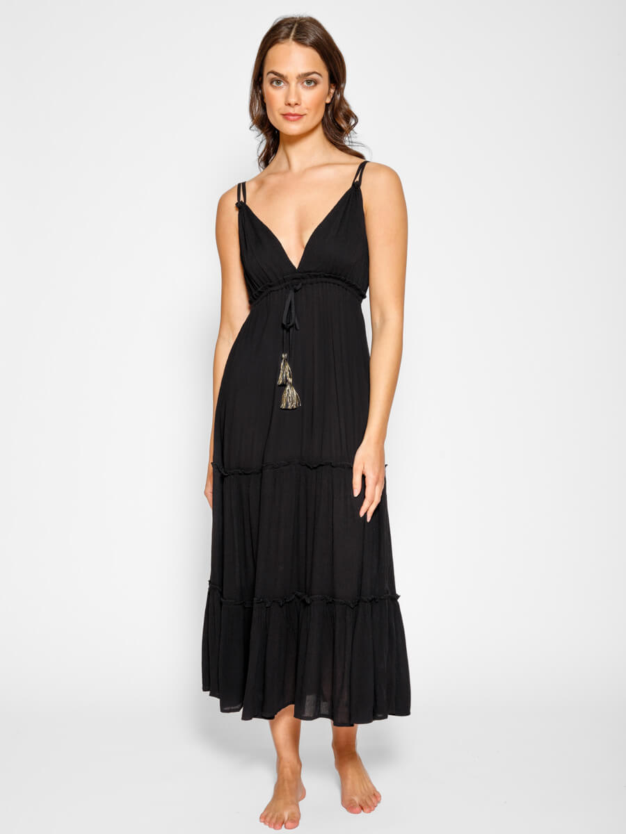Koy Resort Miami Midi Dress In Black