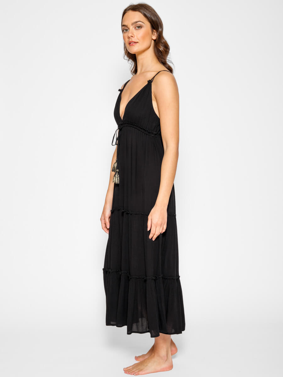 Koy Resort Miami Midi Dress In Black