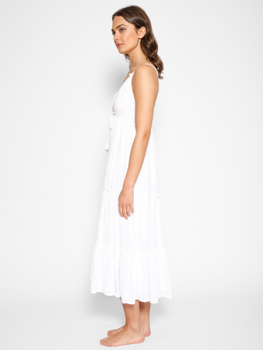 Koy Resort Miami Midi Dress in White