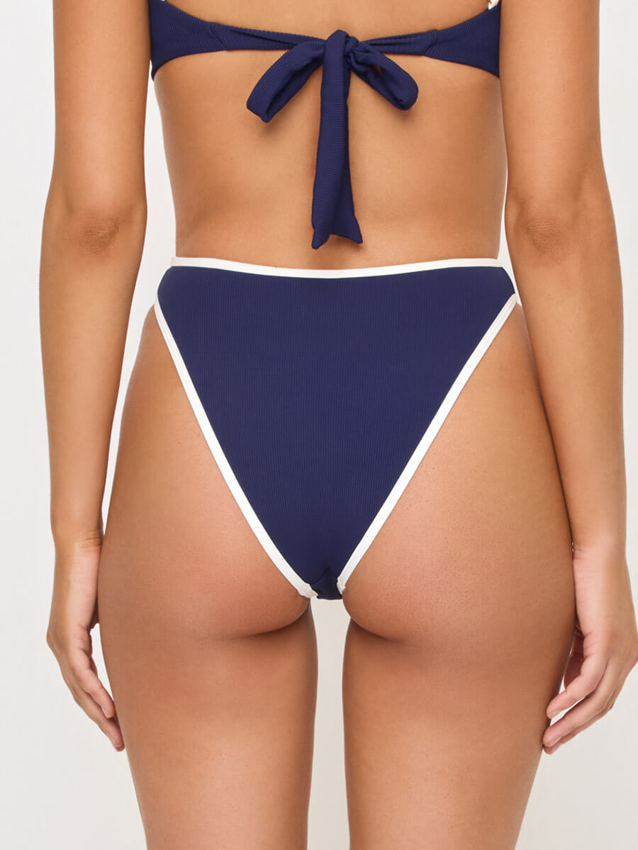 L*Space Nora Bottom Bitsy in Midnight/Cream