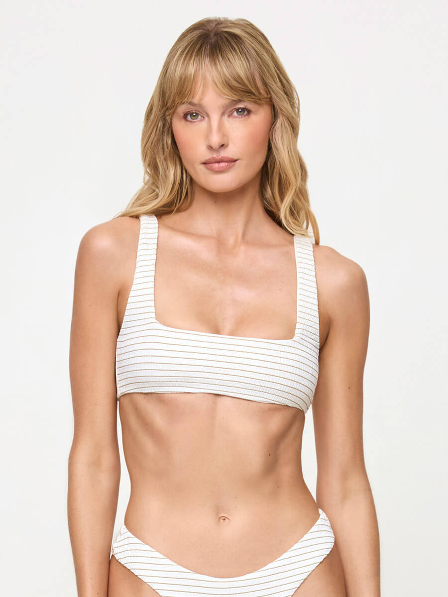 L*Space Lurex Liv Top in White