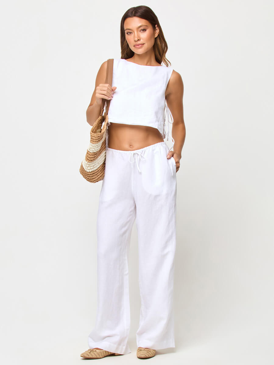 Nina Pant in White