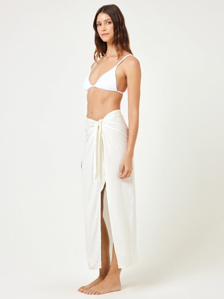 L*Space Portella Sarong in Cream