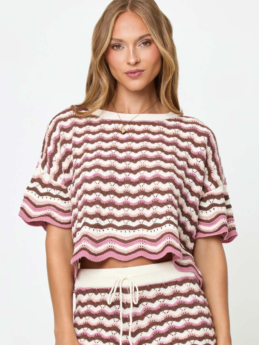 Sun Chaser Top in Neapolitan - Sandpipers