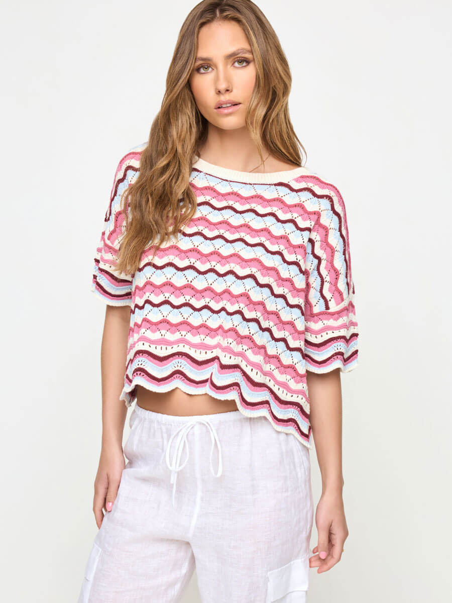 L*Space Sun Chaser Top in Sand In Hand