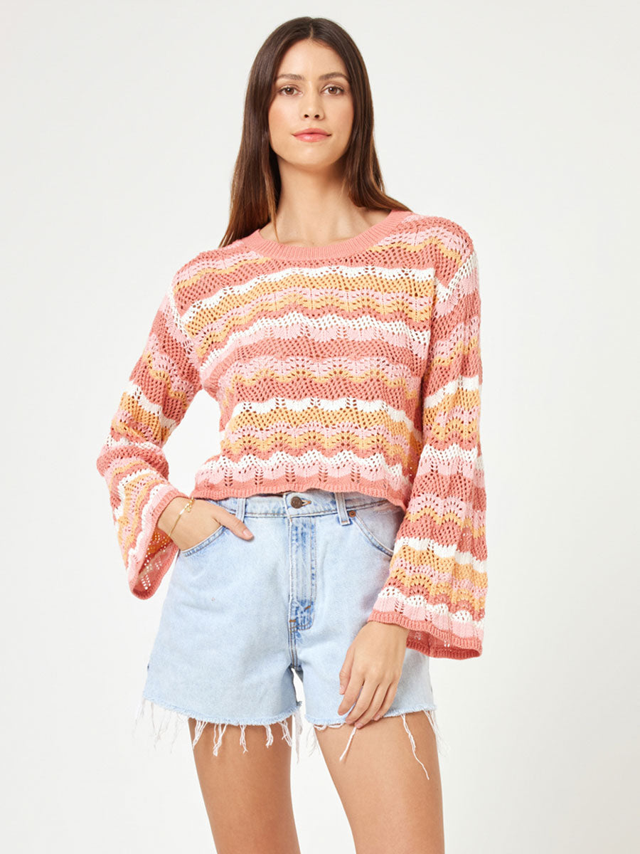 L*Space Sun Ray Sweater in Bahama Bound Stripe