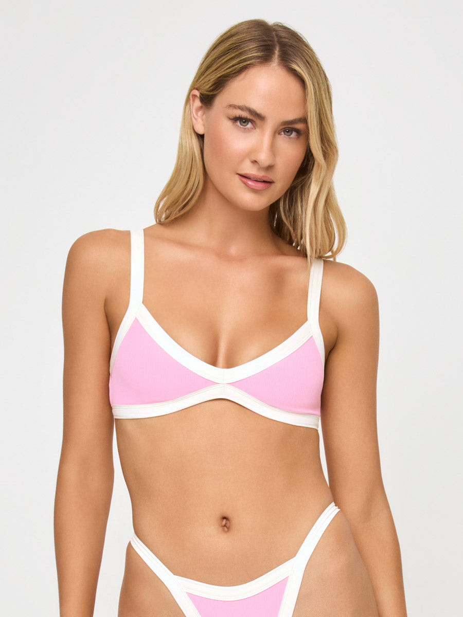 L*Space Taylor Top in Pink Sugar/Cream