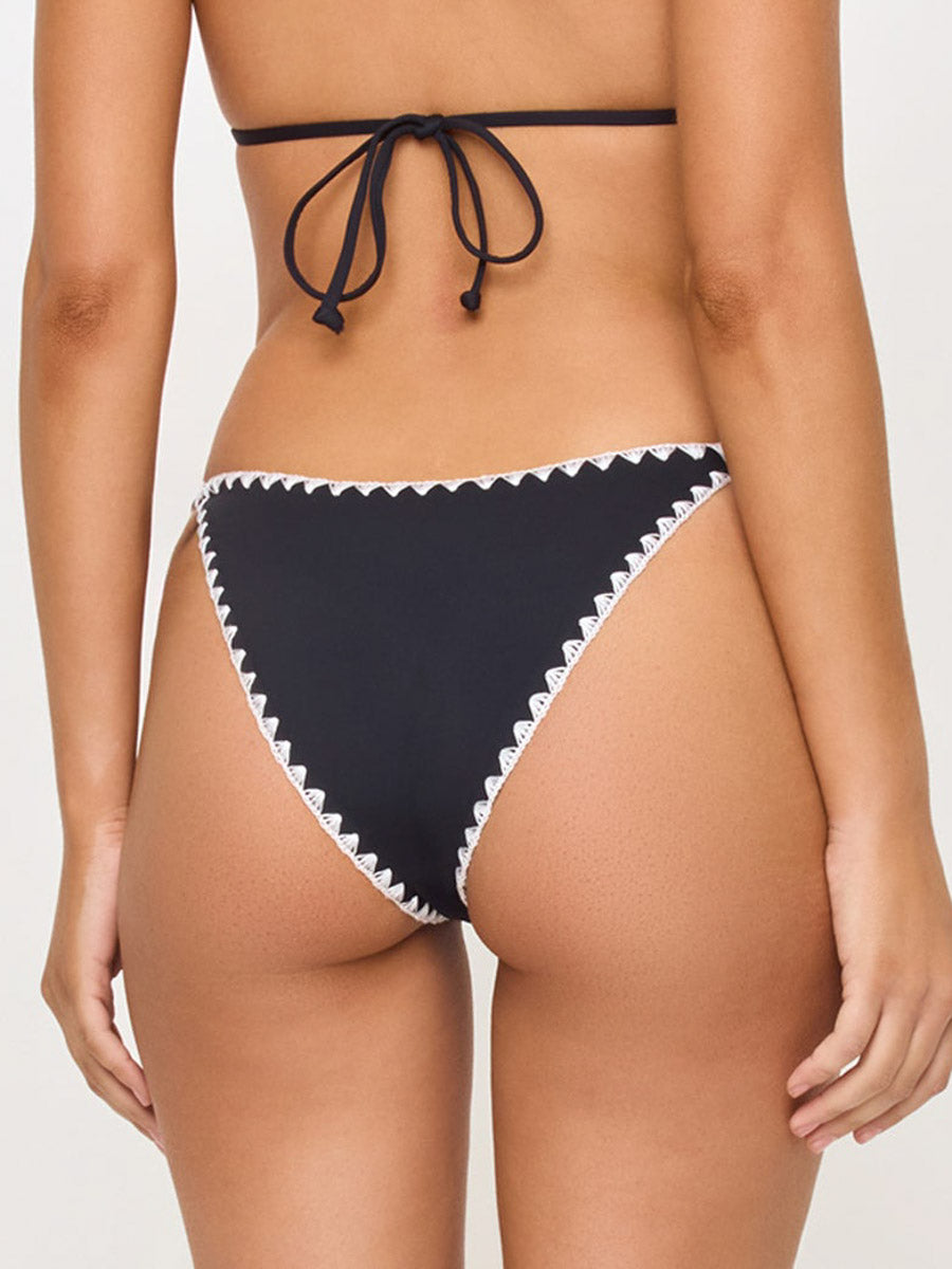 L*Space Zahra Bottom in Black/Cream