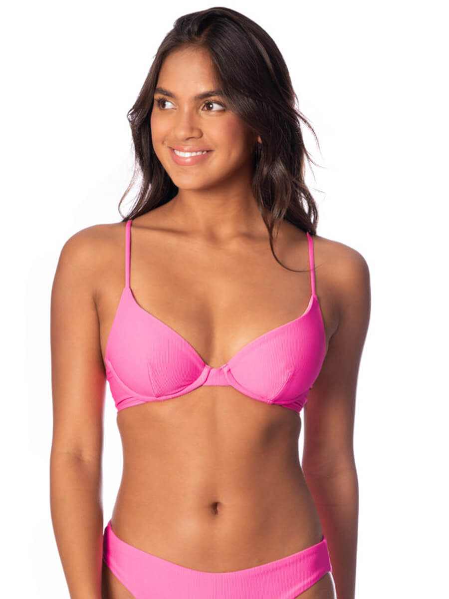 Maaji Dainty Underwire Top in Radiant Pink
