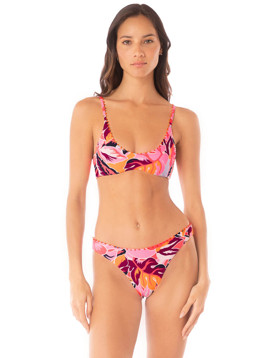 Maaji Sublimity Classic Bottom in Coral Leafy