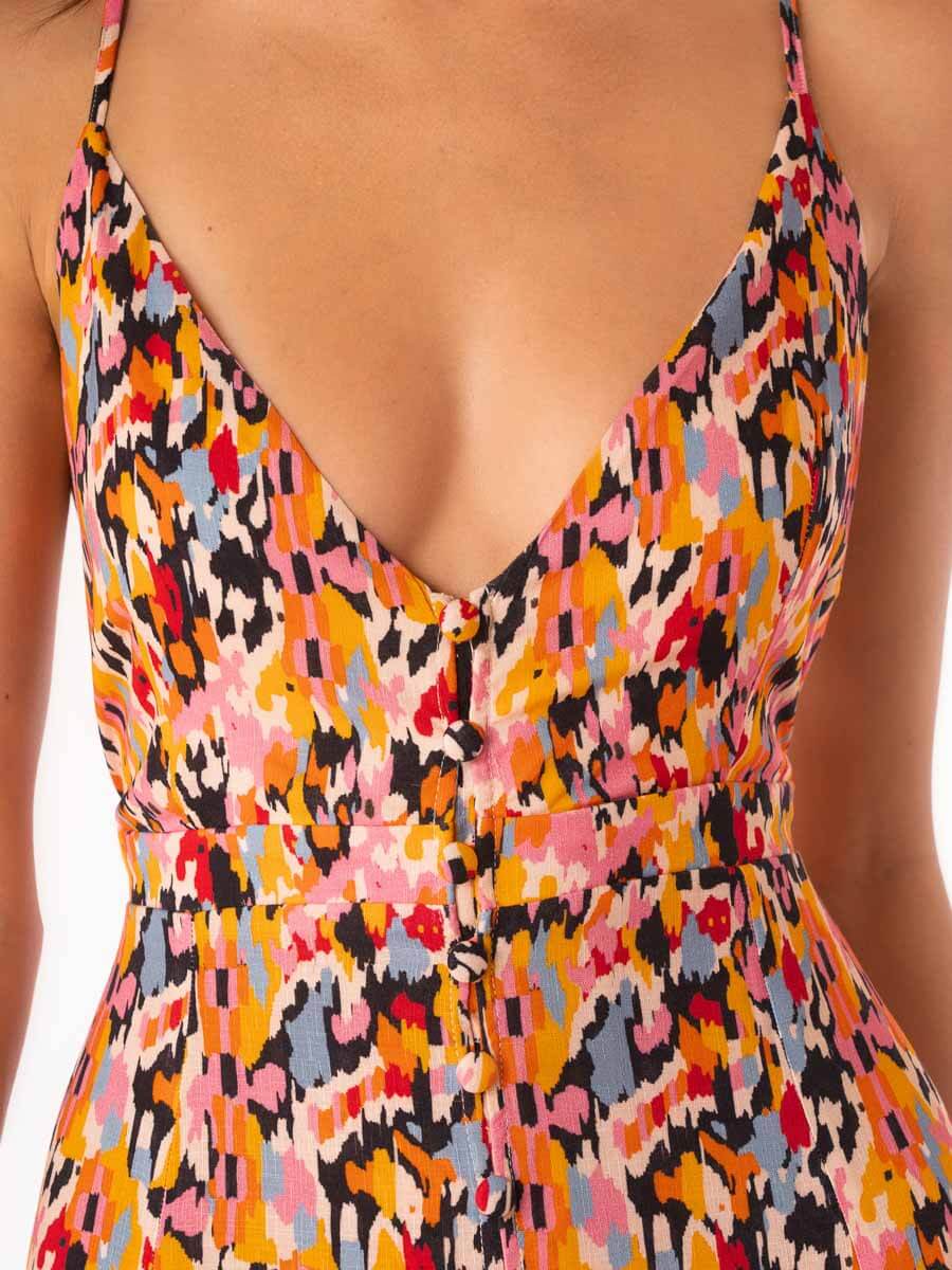 Maaji Mathilda Long Dress in Prism Cat