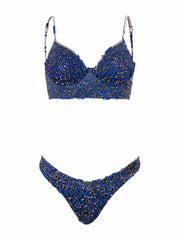 Maaji Milany Underwire Top in Blue Bouquet, view 4, click to see full size