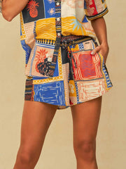 Maaji Kenia Short in Paradise Postals, view 1, click to see full size