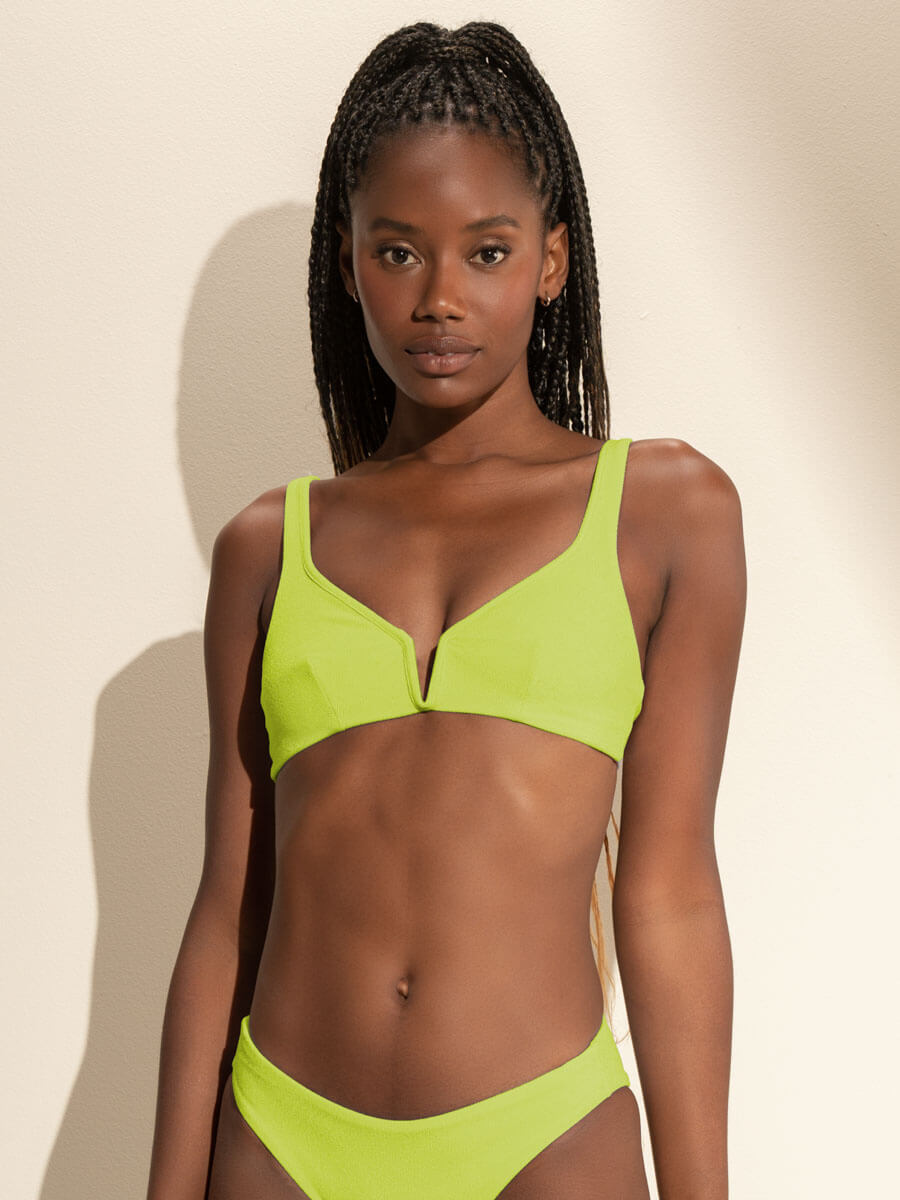 Maaji Victory Wire Bralette In Mellow Green