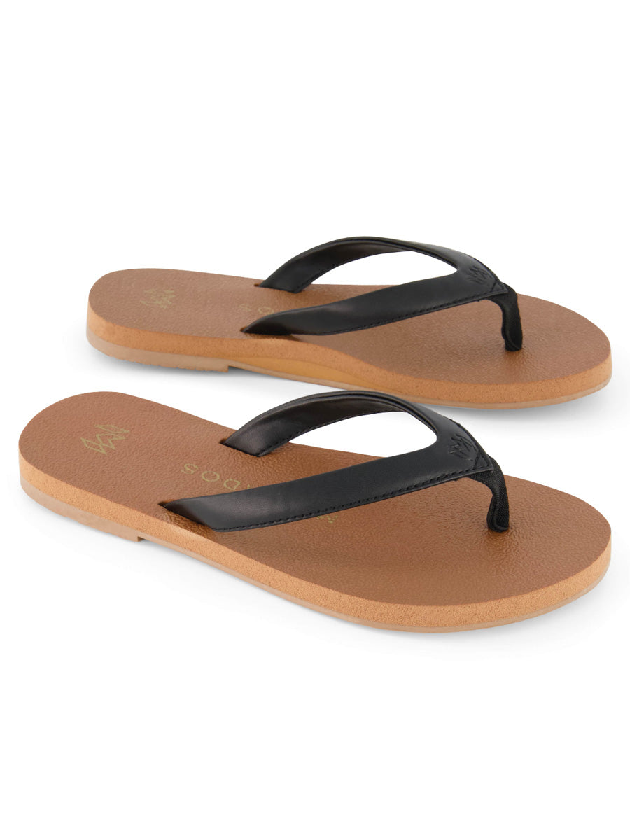 Malvados Marley Sandals in Noir