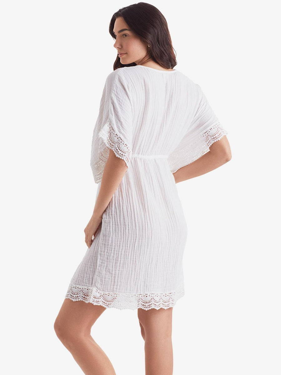Mimi Flamingo Horizon Tunic in White