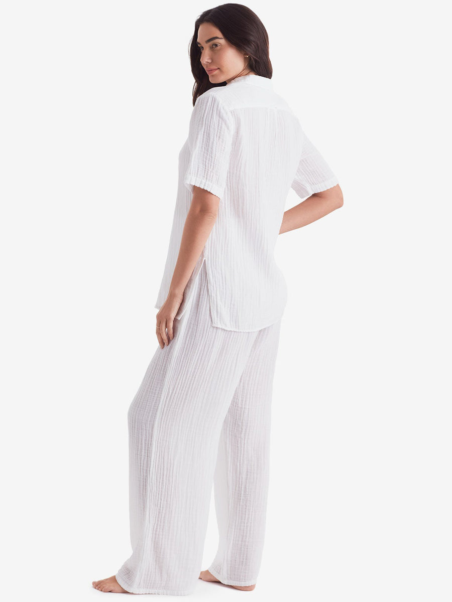 Mimi Flamingo Vista Shirt in White