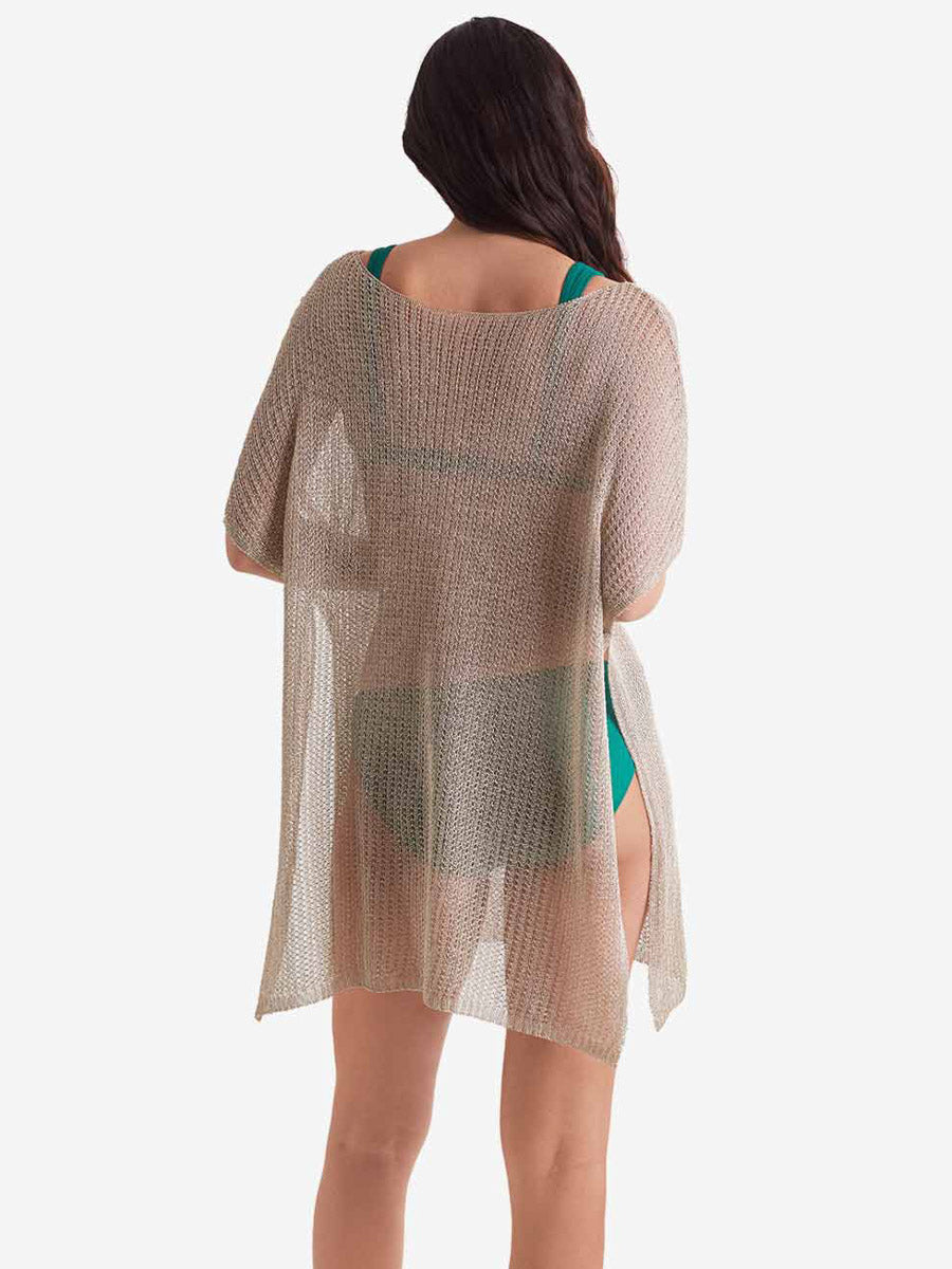 Mimi Flamingo Lagoon Tunic in Gold