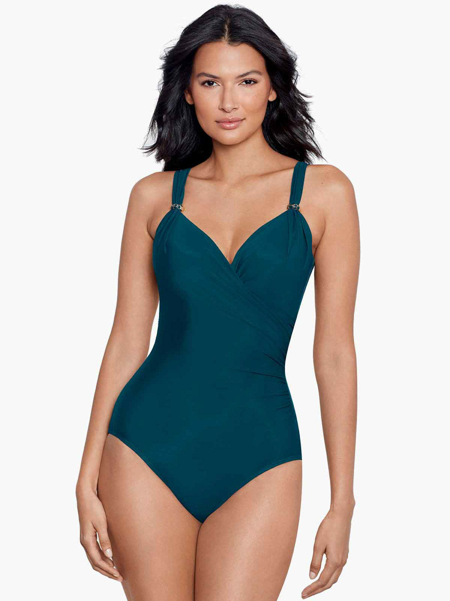 Miraclesuit Razzle Dazzle Siren One Piece in Nova Green