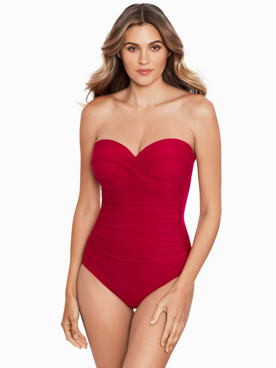 Miraclesuit Rock Solid Madrid One Piece in Grenadine