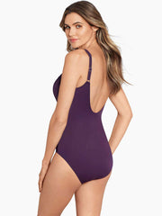 Miraclesuit Must Haves Sanibel One Piece In Sangria, view 3, click to see full size